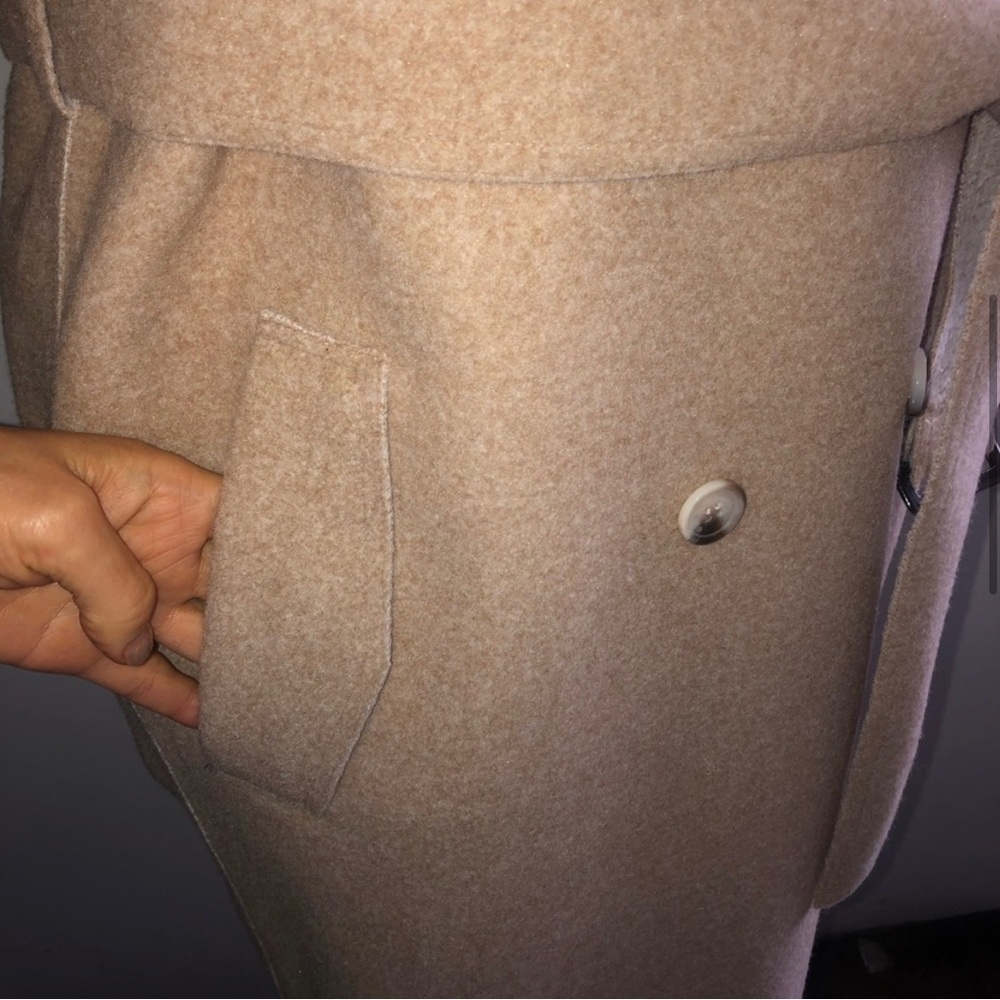 [Gstudio] CODI Camel Wool Belted Trench Coat - Picture 4 of 7